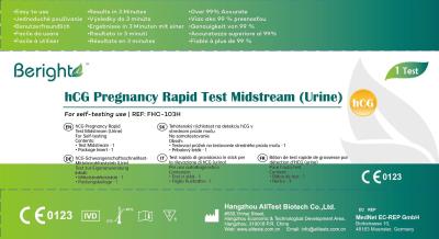 Tehotenský rýchlotest na detekciu hCG BERIGHT FHC-103H