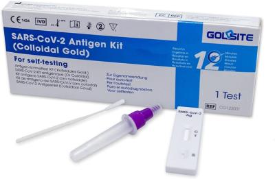 SARS-CoV-2 Antigénová súprava /koloidné zlato/ určená na samodiagnostiku, Goldsite CG123001, 1 ks