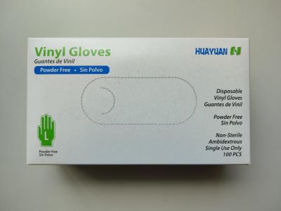 Jednorázové vinylové rukavice HUAYUAN 100 ks/ veľkosť L