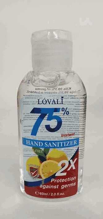 Dezinfekčný prostriedok na ruky LÓVALI 75%, 60 ml