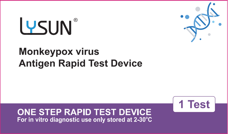 Antigénový rýchly test na vírus opičích kiahní LYSUN MPVX-201, 1 ks
