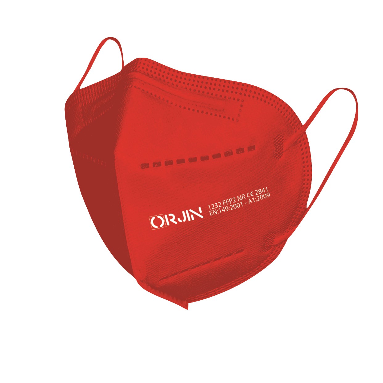 FFP2NR Respirátor ORJIN 10 ks/červený