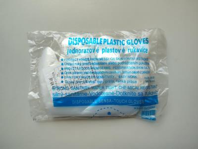 Jednorazové plastové rukavice priesvitné, 100 ks