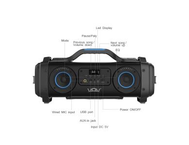 Prenosný reproduktor s bluetooth VOV SH01